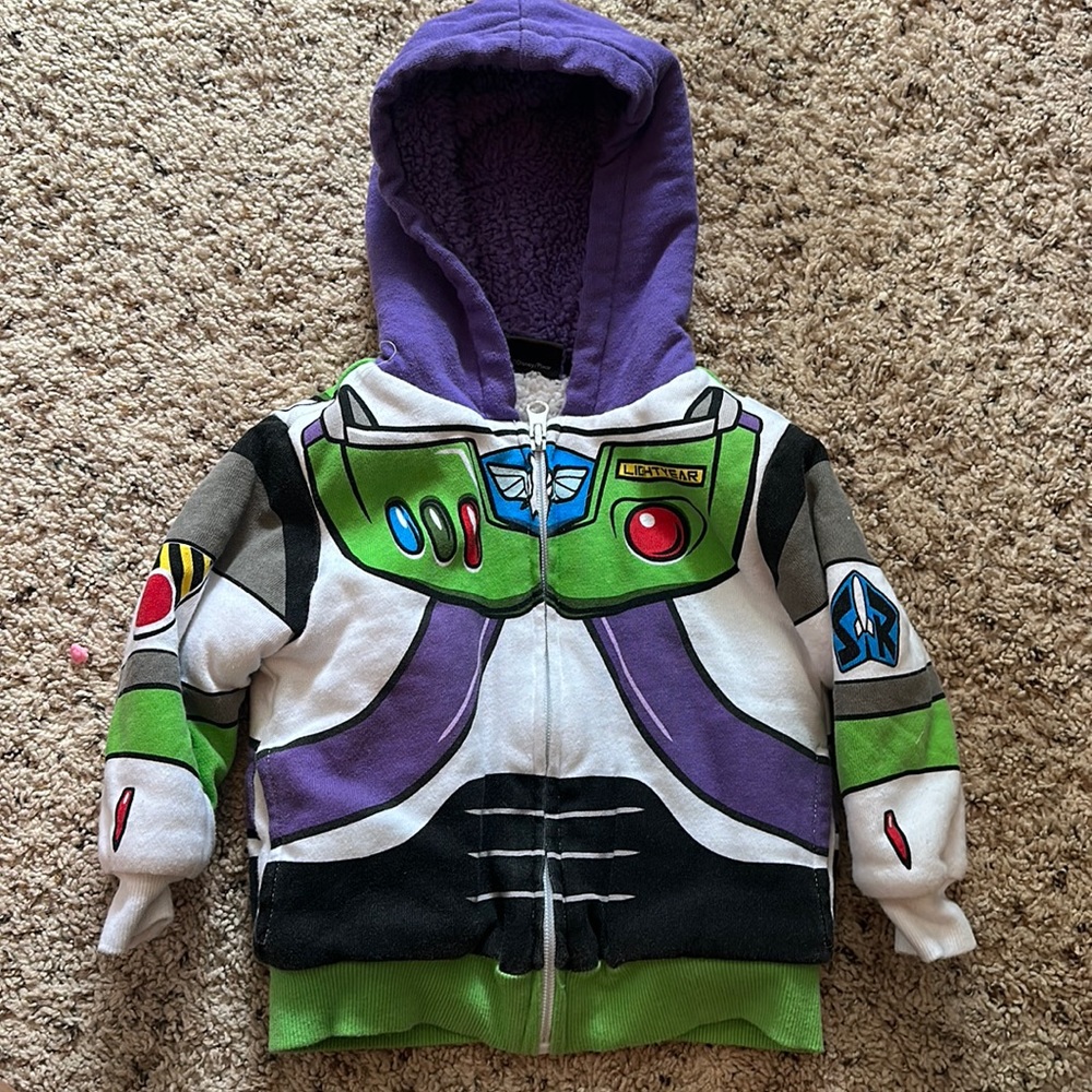 Buzz Lightyear Fleece Hoodie/Jacket - 18 months